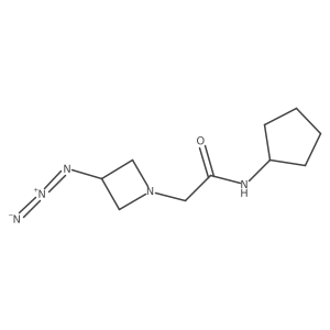 2-(3-azidoazetidin-1-yl)-N-cyclopentylacetamide结构式