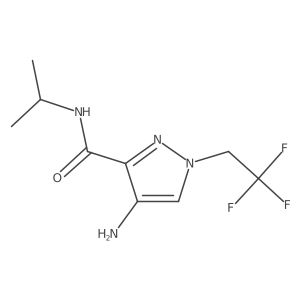 4-amino-N-(propan-2-yl)-1-(2,2,2-trifluoroethyl)-1H-pyrazole-3-carboxamide结构式