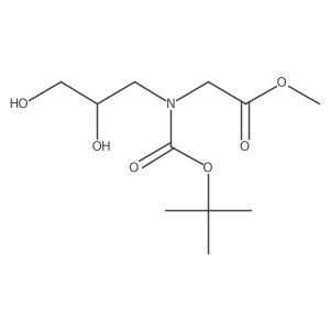 methyl 2-{[(tert-butoxy)carbonyl][(2R)-2,3-dihydroxypropyl]amino}acetate Structure