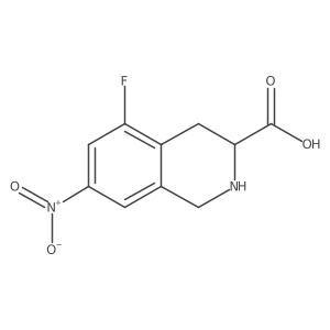 5-Fluoro-7-nitro-1,2,3,4-tetrahydroisoquinoline-3-carboxylic acid Structure