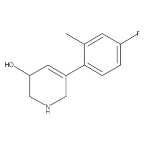 5-(4-Fluoro-2-methylphenyl)-1,2,3,6-tetrahydropyridin-3-ol Structure
