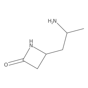 4-(2-Aminopropyl)azetidin-2-one Structure