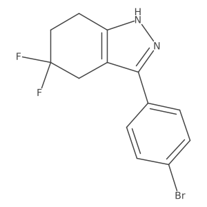 3-(4-bromophenyl)-5,5-difluoro-4,5,6,7-tetrahydro-2H-indazole Structure