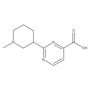 2-(1-Methylpiperidin-3-yl)pyrimidine-4-carboxylic acid Structure