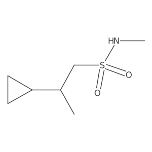 2-cyclopropyl-N-methylpropane-1-sulfonamide Structure