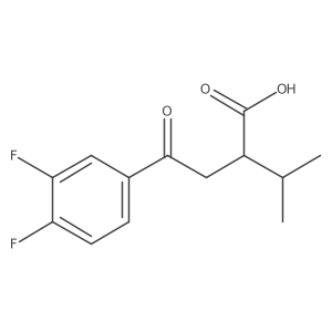 4-(3,4-Difluorophenyl)-4-oxo-2-(propan-2-yl)butanoic acid Structure