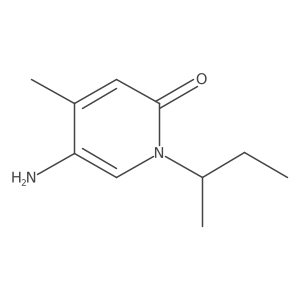5-Amino-1-(butan-2-yl)-4-methyl-1,2-dihydropyridin-2-one结构式