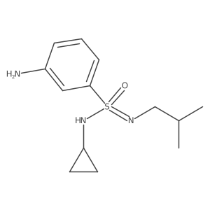 3-amino-N-cyclopropyl-N-(2-methylpropyl)benzene-1-sulfonoimidamide Structure