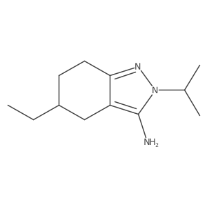 5-ethyl-2-(propan-2-yl)-4,5,6,7-tetrahydro-2H-indazol-3-amine结构式