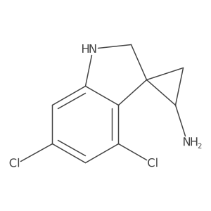 4',6'-Dichloro-1',2'-dihydrospiro[cyclopropane-1,3'-indole]-3-amine Structure