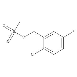 (2-Chloro-5-fluorophenyl)methyl methanesulfonate Structure