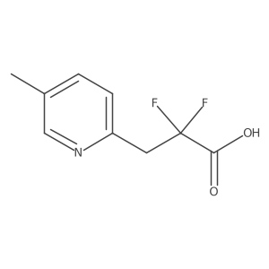 2,2-Difluoro-3-(5-methylpyridin-2-yl)propanoic acid Structure