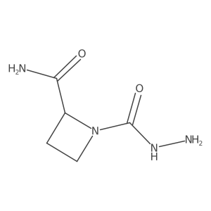 1-(Hydrazinecarbonyl)azetidine-2-carboxamide Structure