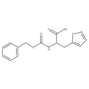 2-{[(Benzyloxy)carbonyl]amino}-3-(1,2,3-thiadiazol-5-yl)propanoic acid Structure