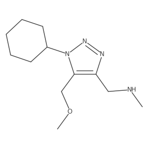 {[1-cyclohexyl-5-(methoxymethyl)-1H-1,2,3-triazol-4-yl]methyl}(methyl)amine Structure