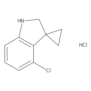 4'-Chlorospiro[cyclopropane-1,3'-indoline] hydrochloride结构式