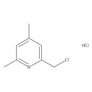 2-(Chloromethyl)-4,6-dimethylpyridine hydrochloride结构式