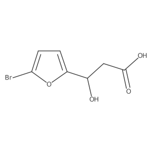 (3S)-3-(5-bromofuran-2-yl)-3-hydroxypropanoic acid结构式