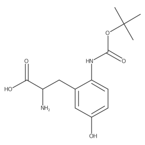2-Amino-3-(2-{[(tert-butoxy)carbonyl]amino}-5-hydroxyphenyl)propanoic acid Structure