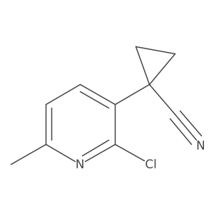 1-(2-Chloro-6-methylpyridin-3-yl)cyclopropane-1-carbonitrile结构式