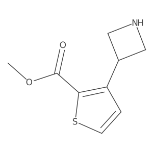 Methyl 3-(azetidin-3-yl)thiophene-2-carboxylate结构式