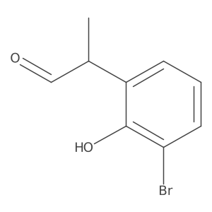 2-(3-Bromo-2-hydroxyphenyl)propanal结构式