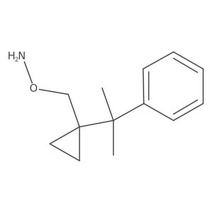 O-{[1-(2-phenylpropan-2-yl)cyclopropyl]methyl}hydroxylamine Structure
