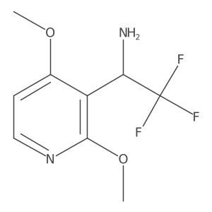 1-(2,4-Dimethoxypyridin-3-yl)-2,2,2-trifluoroethan-1-amine结构式