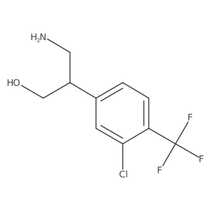 3-Amino-2-[3-chloro-4-(trifluoromethyl)phenyl]propan-1-ol结构式