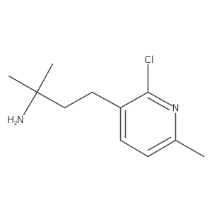 4-(2-Chloro-6-methylpyridin-3-yl)-2-methylbutan-2-amine Structure