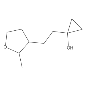 1-[2-(2-Methyloxolan-3-yl)ethyl]cyclopropan-1-ol Structure