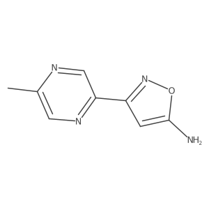3-(5-Methylpyrazin-2-yl)isoxazol-5-amine Structure