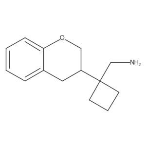 [1-(3,4-dihydro-2H-1-benzopyran-3-yl)cyclobutyl]methanamine Structure