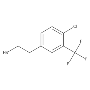 2-[4-Chloro-3-(trifluoromethyl)phenyl]ethane-1-thiol结构式
