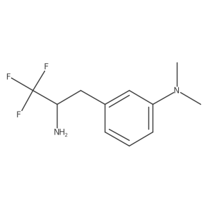 3-(2-amino-3,3,3-trifluoropropyl)-N,N-dimethylaniline结构式