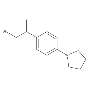 1-[4-(1-Bromopropan-2-yl)phenyl]pyrrolidine结构式