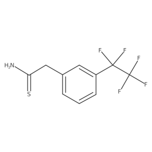 2-[3-(Pentafluoroethyl)phenyl]ethanethioamide Structure
