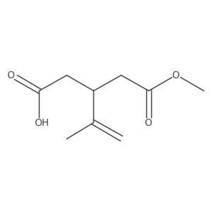 3-(2-Methoxy-2-oxoethyl)-4-methylpent-4-enoic acid Structure