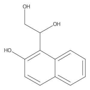 1-(2-Hydroxynaphthalen-1-yl)ethane-1,2-diol结构式