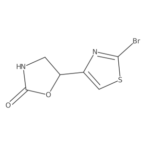 5-(2-Bromo-1,3-thiazol-4-yl)-1,3-oxazolidin-2-one Structure