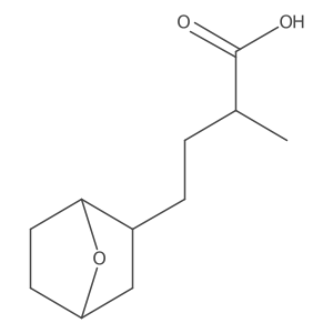 2-Methyl-4-{7-oxabicyclo[2.2.1]heptan-2-yl}butanoic acid Structure