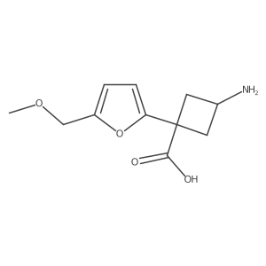 3-Amino-1-[5-(methoxymethyl)furan-2-yl]cyclobutane-1-carboxylic acid Structure