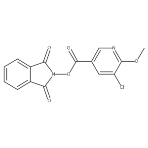 1,3-dioxo-2,3-dihydro-1H-isoindol-2-yl 5-chloro-6-methoxypyridine-3-carboxylate Structure
