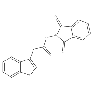 1,3-dioxo-2,3-dihydro-1H-isoindol-2-yl 2-(1-benzofuran-3-yl)acetate结构式