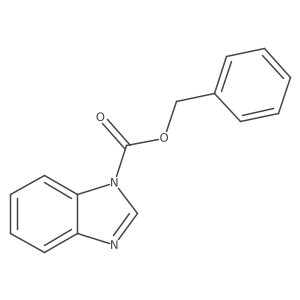 Phenylmethyl 1H-benzimidazole-1-carboxylate结构式