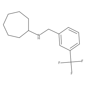 N-[[3-(trifluoromethyl)phenyl]methyl]cycloheptanamine Structure