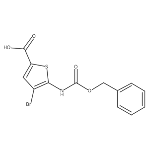 4-Bromo-5-(phenylmethoxycarbonylamino)thiophene-2-carboxylic acid Structure