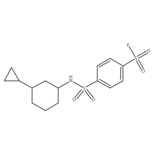 4-[(3-Cyclopropylcyclohexyl)sulfamoyl]benzenesulfonyl fluoride Structure
