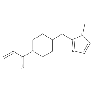 1-{4-[(1-methyl-1H-imidazol-2-yl)methyl]piperidin-1-yl}prop-2-en-1-one结构式
