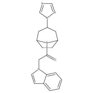 2-(1H-indol-1-yl)-1-[3-(1H-1,2,4-triazol-1-yl)-8-azabicyclo[3.2.1]octan-8-yl]ethan-1-one结构式